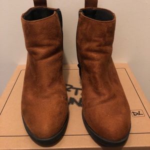 H&M faux suede booties